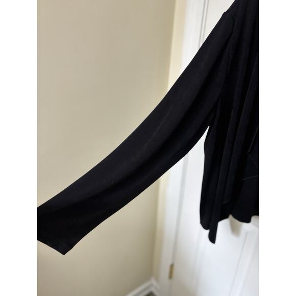 NWT Chico’s Travelers Black Open Front Cardigan Size 3 XL Slinky Stretch Classic - Picture 5 of 6